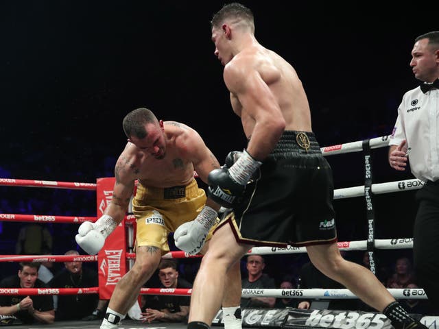 <p>Chris Billam-Smith knocked out Armend Xhoxhaj in the fifth round</p>