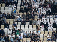 ‘Embarrassing’: World Cup final plays out in front of thousands of empty seats