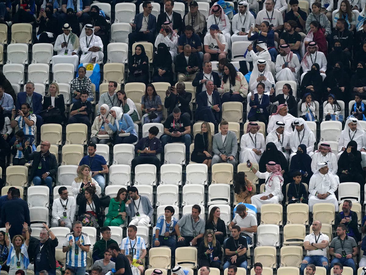 ‘Vergonzoso’: la final del Mundial 2022 se jugó frente a miles de asientos vacíos