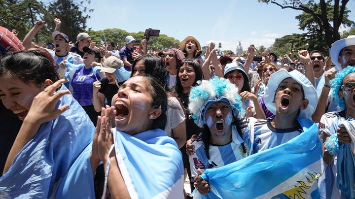 <p>World Cup final: Fans globally react to every goal from Argentina vs France </p><p></p>