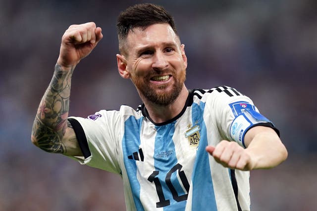 Lionel Messi made his 26th and most significant World Cup appearance (Mike Egerton/PA)