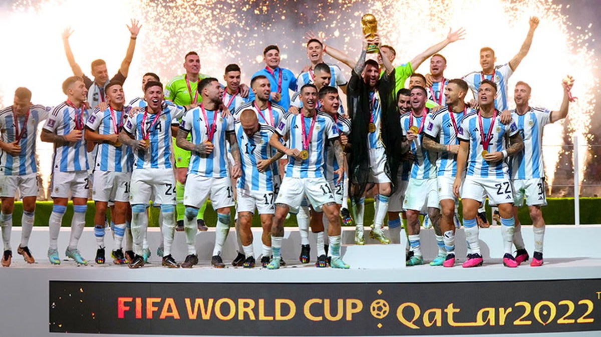Argentina lift World Cup trophy after thrilling final against France