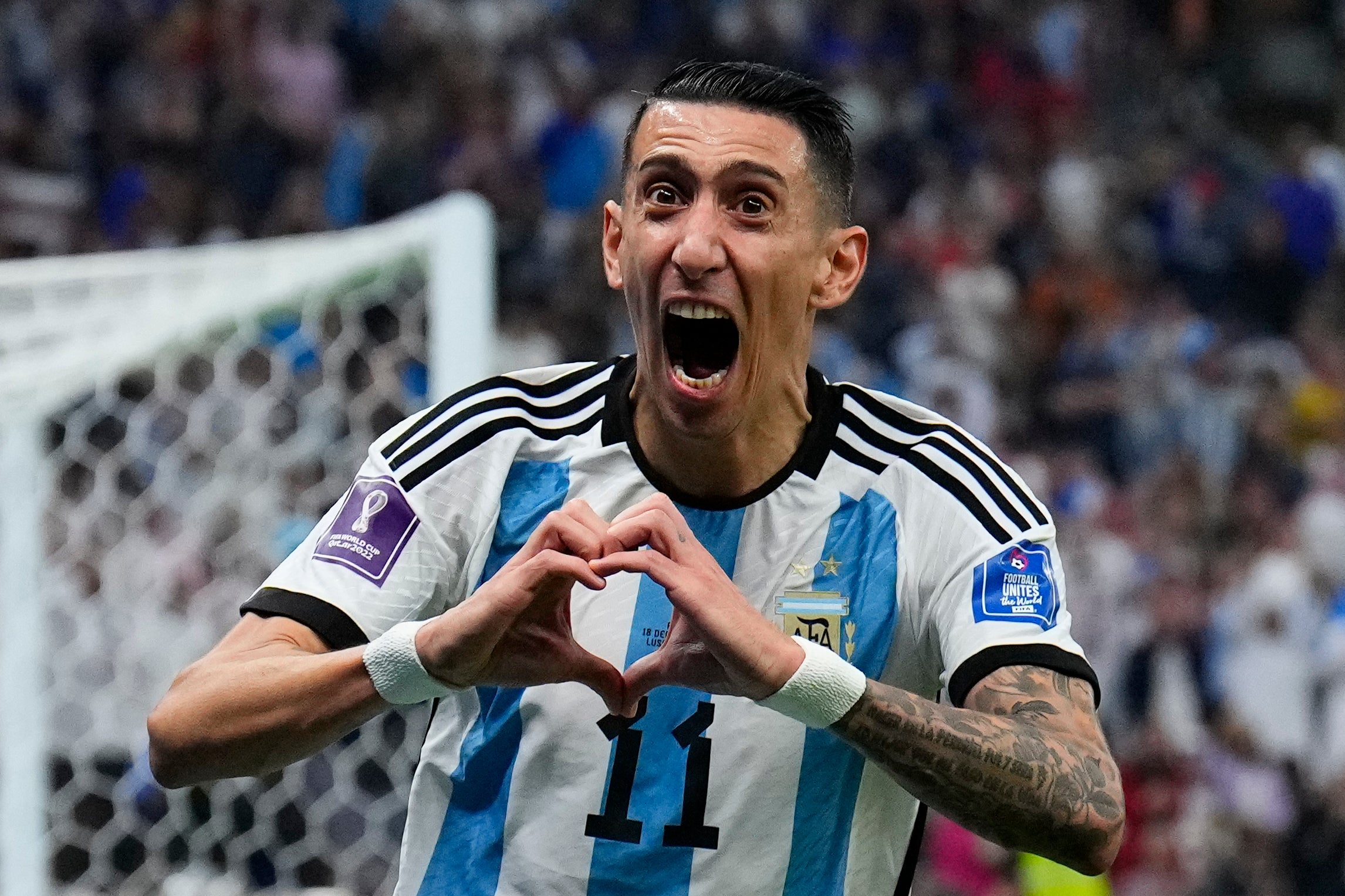 Di Maria won a penalty and scored Argentina’s second in their World Cup final victory