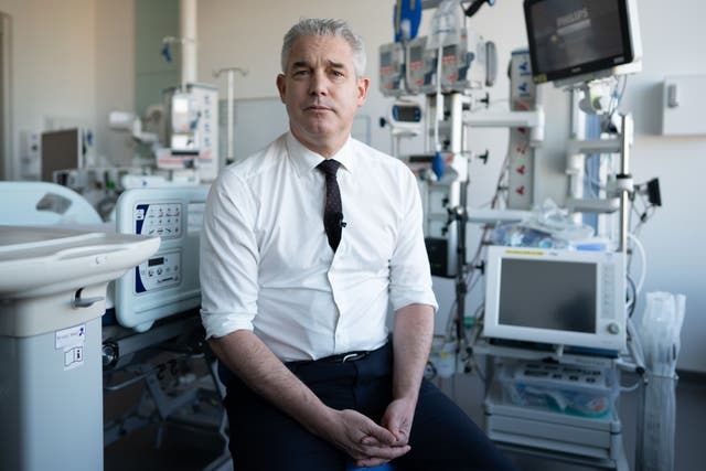 Health Secretary Steve Barclay has been criticised by the unions (Stefan Rousseau/PA)