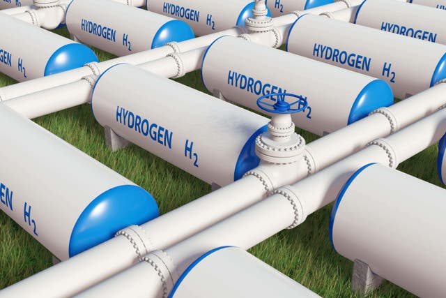 Hydrogen storage tanks (Alamy/PA)