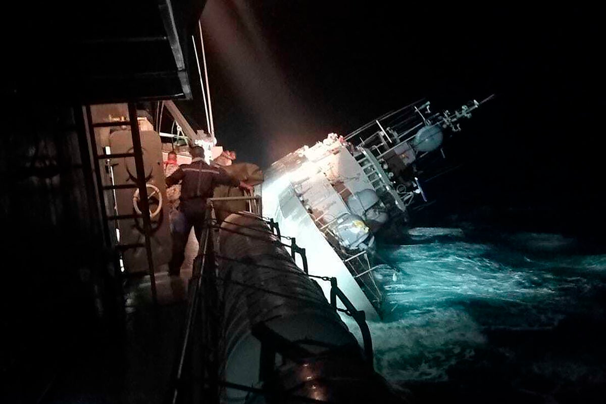 Thailand navy ship sinking: Race to rescue dozens of marines as vessel capsizes in strong winds