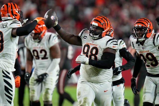 Joe Burrows steers Bengals past Buccaneers with four touchdowns for sixth win (Chris O’Meara/AP)