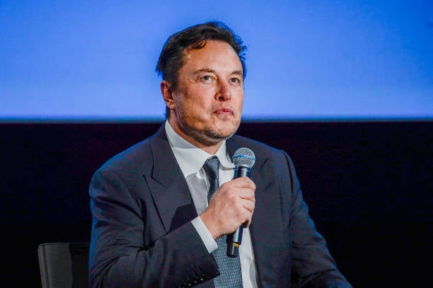 <p>File: Elon Musk addressing guests at the Offshore Northern Seas 2022 (ONS) meeting in Stavanger, Norway on 29 August 2022</p>