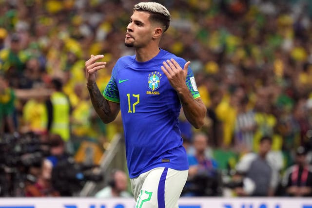 Newcastle’s Bruno Guimaraes endured a difficult World Cup finals campaign with Brazil (Peter Byrne/PA)