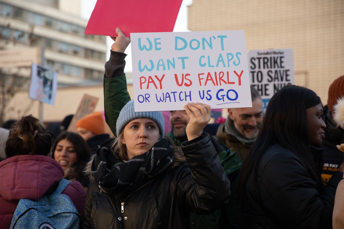 Sunak ‘really disappointed’ by NHS strikes in run-up to Christmas | The ...