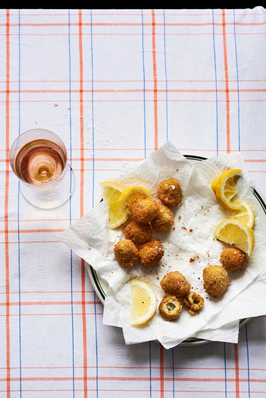 Salty, fried and finished with a spritz of lemon