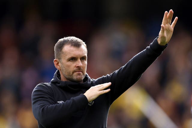 Nathan Jones is set for his first home game as Southampton nearly six weeks after his appointment (Steven Paston/PA)