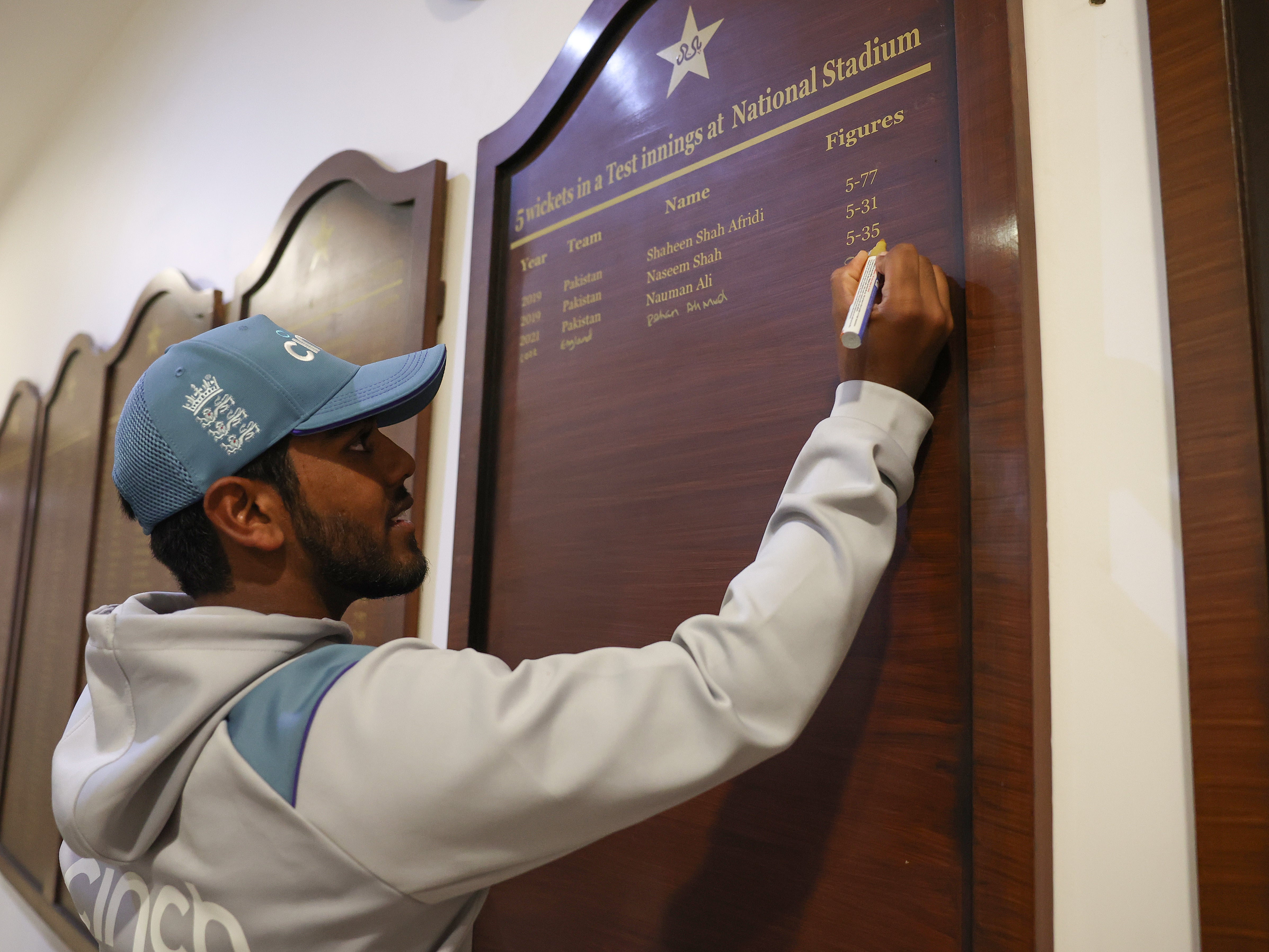 Rehan Ahmed got himself on the honours board with a five-wicket haul on debut