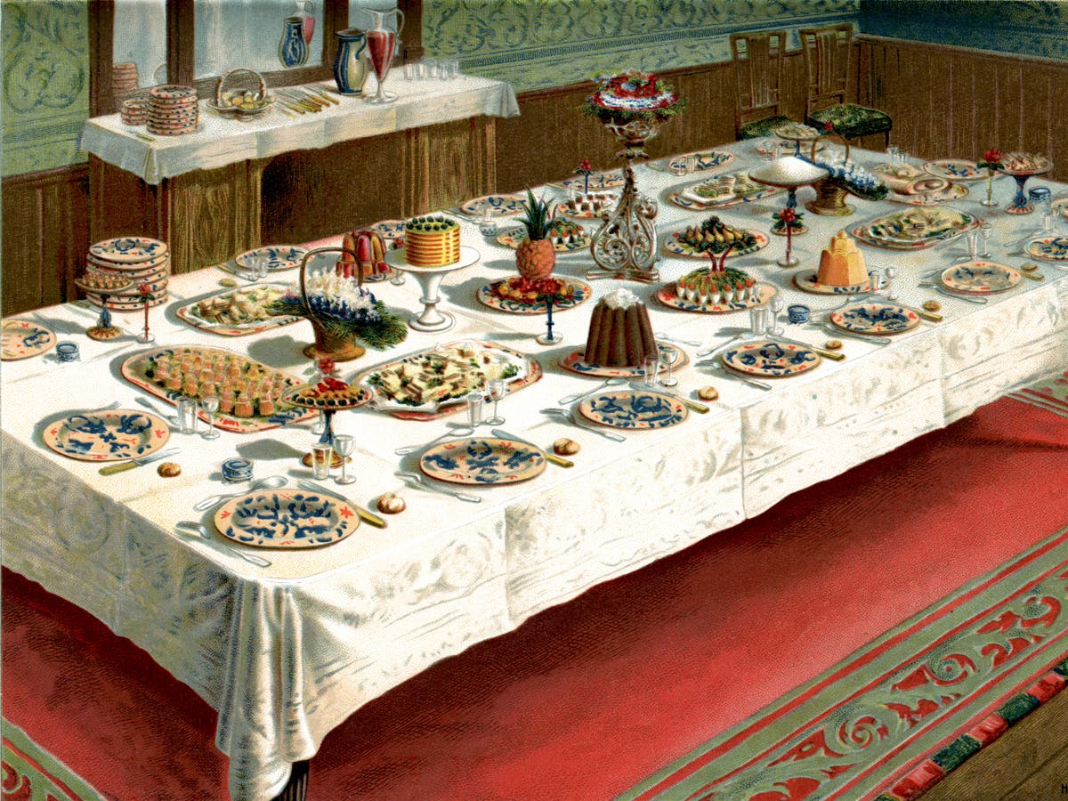 Сервировка стола в викторианскую эпоху