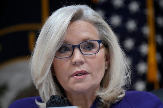 <p>Vice Chair Rep. Liz Cheney, R-Wyo., speaks as the House select committee investigating the Jan. 6 attack on the U.S. Capitol holds its final meeting on Capitol Hill in Washington, Monday, Dec. 19, 2022</p>