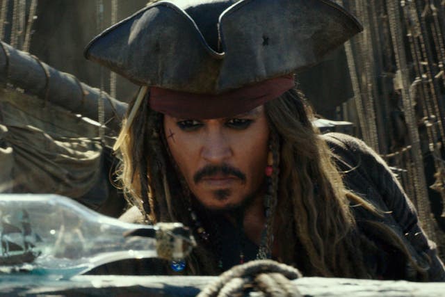 <p>Johnny Depp in ‘Pirates of the Caribbean: Dead Men Tell No Tales’</p>