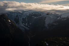 AP PHOTOS: Aviator races to photograph all glaciers