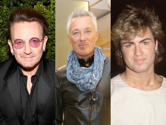 <p>Bono, Martin Kemp, George Michael </p>