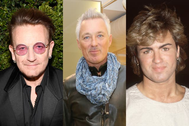 <p>Bono, Martin Kemp, George Michael </p>