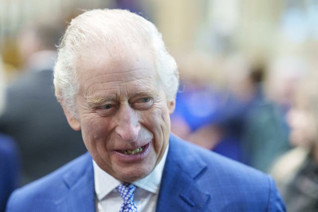Charles attends a celebration at St Giles’ Church to mark Wrexham becoming a City (PA)