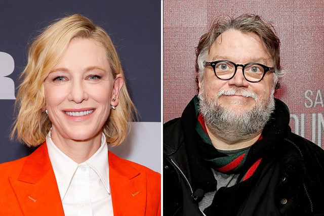 <p>Cate Blanchett and Guillermo del Toro</p>
