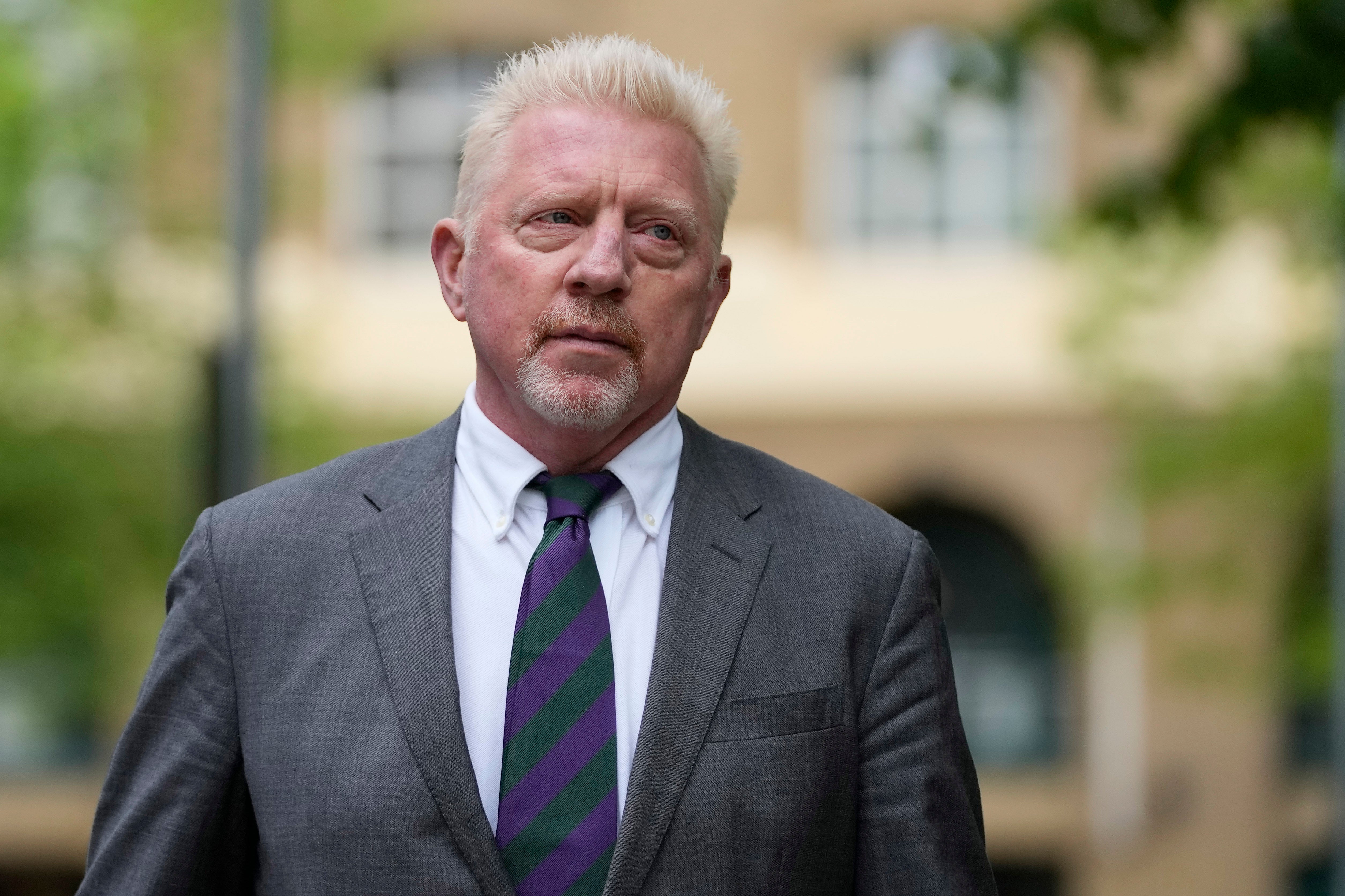 Former tennis player Boris Becker arrives at Southwark Crown Court in London