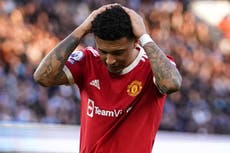 Jadon Sancho remains absent from Manchester United squad ahead of Carabao Cup return