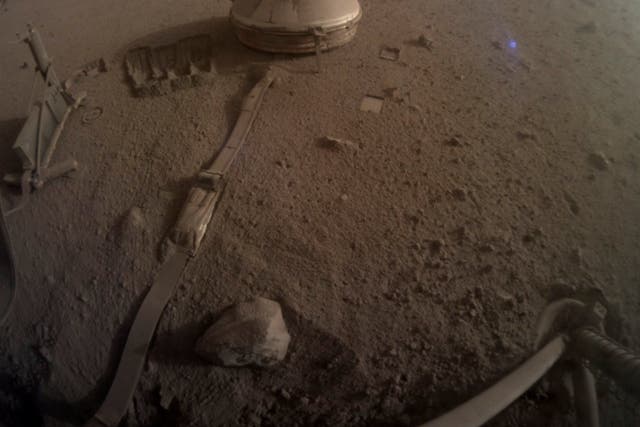 <p>Nasa Insight lander image shared by Nasa </p>