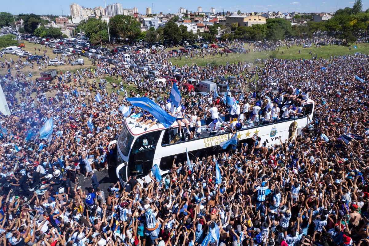 Argentina fan chokes to death after flag trapped in motorbike while celebrating