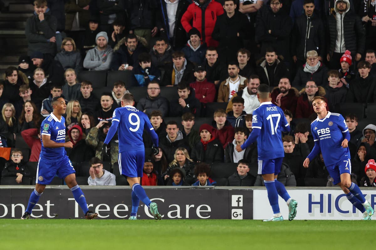 Leicester brush aside MK Dons to book spot in Carabao Cup quarter-finals