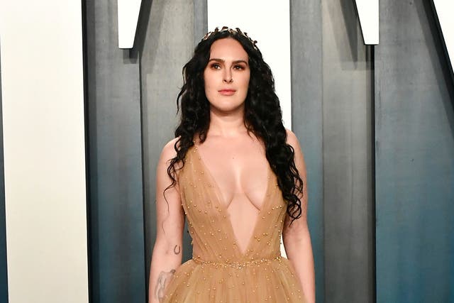 <p>Rumer Willis attends the 2020 Vanity Fair Oscar Party hosted by Radhika Jones at Wallis Annenberg Center for the Performing Arts on February 09, 2020 </p>