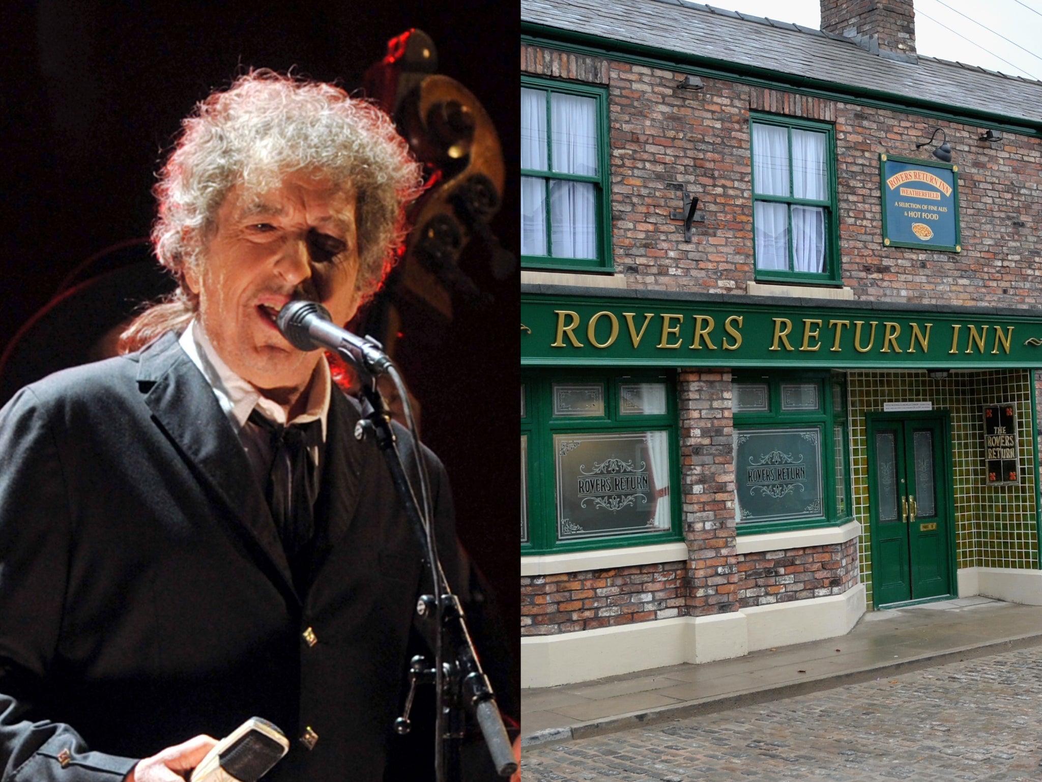 <p>Bob Dylan, Rovers Return Inn</p>