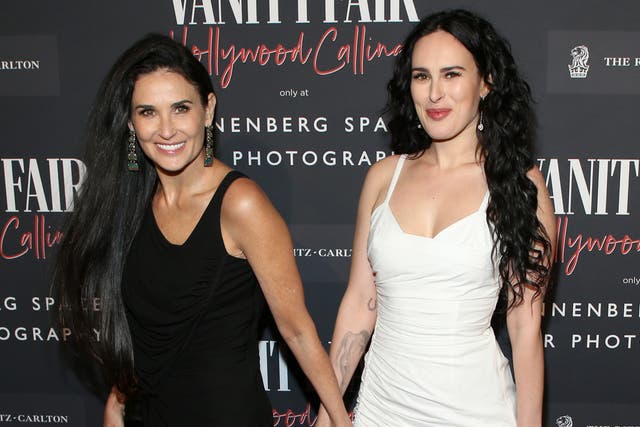 <p>Demi Moore and Rumer Willis attend the Vanity Fair and Annenberg Space for Photography's Celebration of The Opening of Vanity Fair: Hollywood Calling, sponsored by The Ritz-Carlton on February 04, 2020</p>