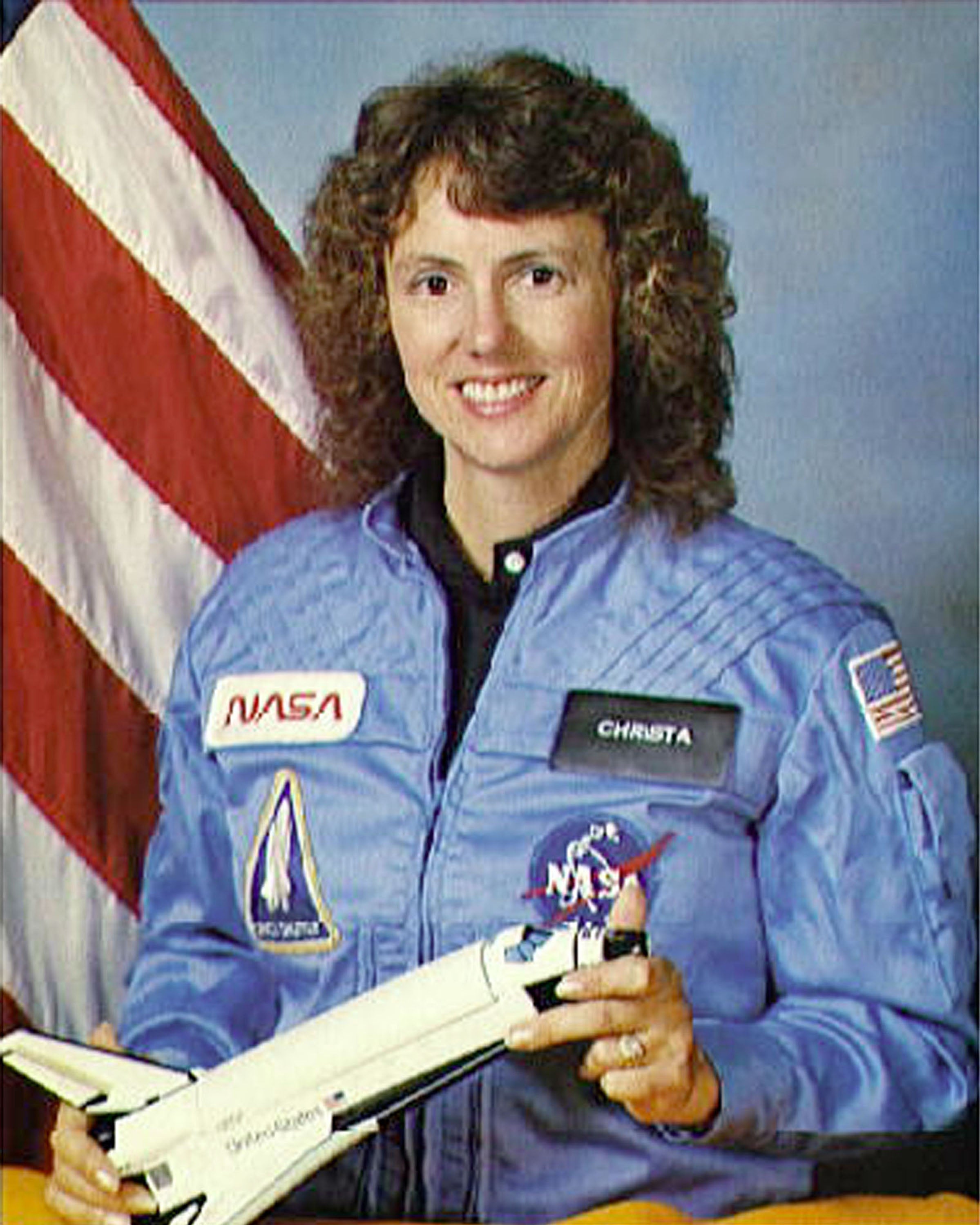 Schoolteacher Christa McAuliffe perished in the Challenger space shuttle disaster in 1986