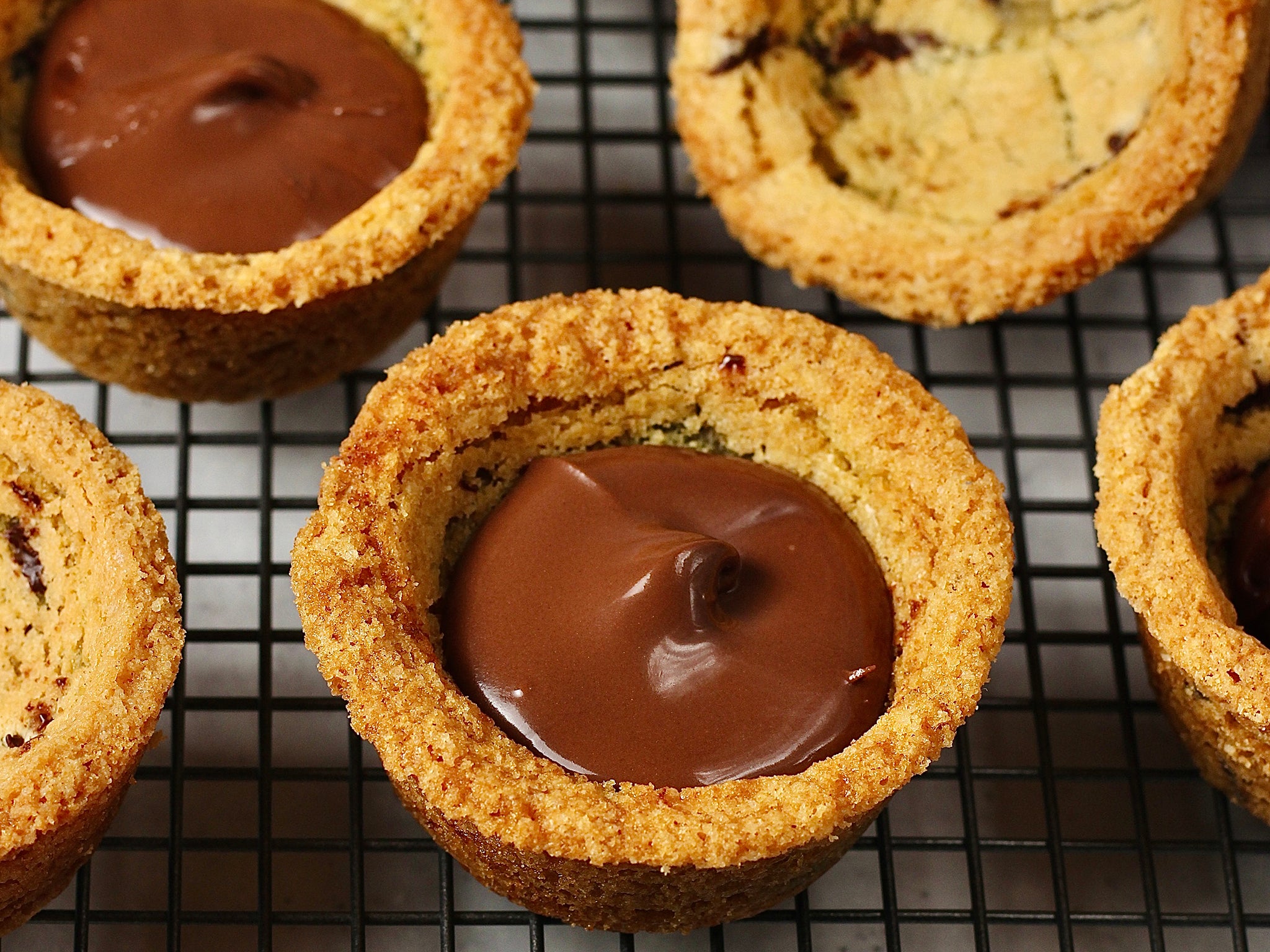 All that alliteration has made me hungry: these cookie cups are so easy to make even the most fatigued among us can give them a go