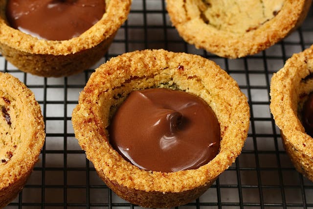 <p>All that alliteration has made me hungry: these cookie cups are so easy to make even the most fatigued among us can give them a go</p>