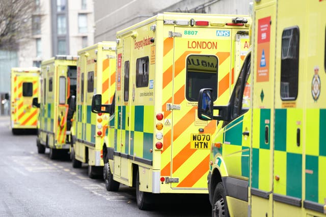 Ambulance workers have taken strike action on Wednesday (Kirsty O’Connor/PA)