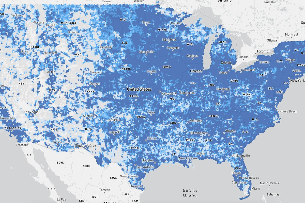 Internet Range Map LOCALIZE IT: States race to correct draft broadband map | The Independent