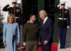 Zelensky address – live: Ukrainian president meeting with Biden at White House ahead of speech to Congress