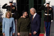 Zelensky address – live: Ukrainian president meeting with Biden at White House ahead of speech to Congress