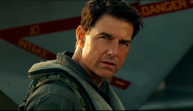 <p>Tom Cruise in Top Gun: Maverick</p>