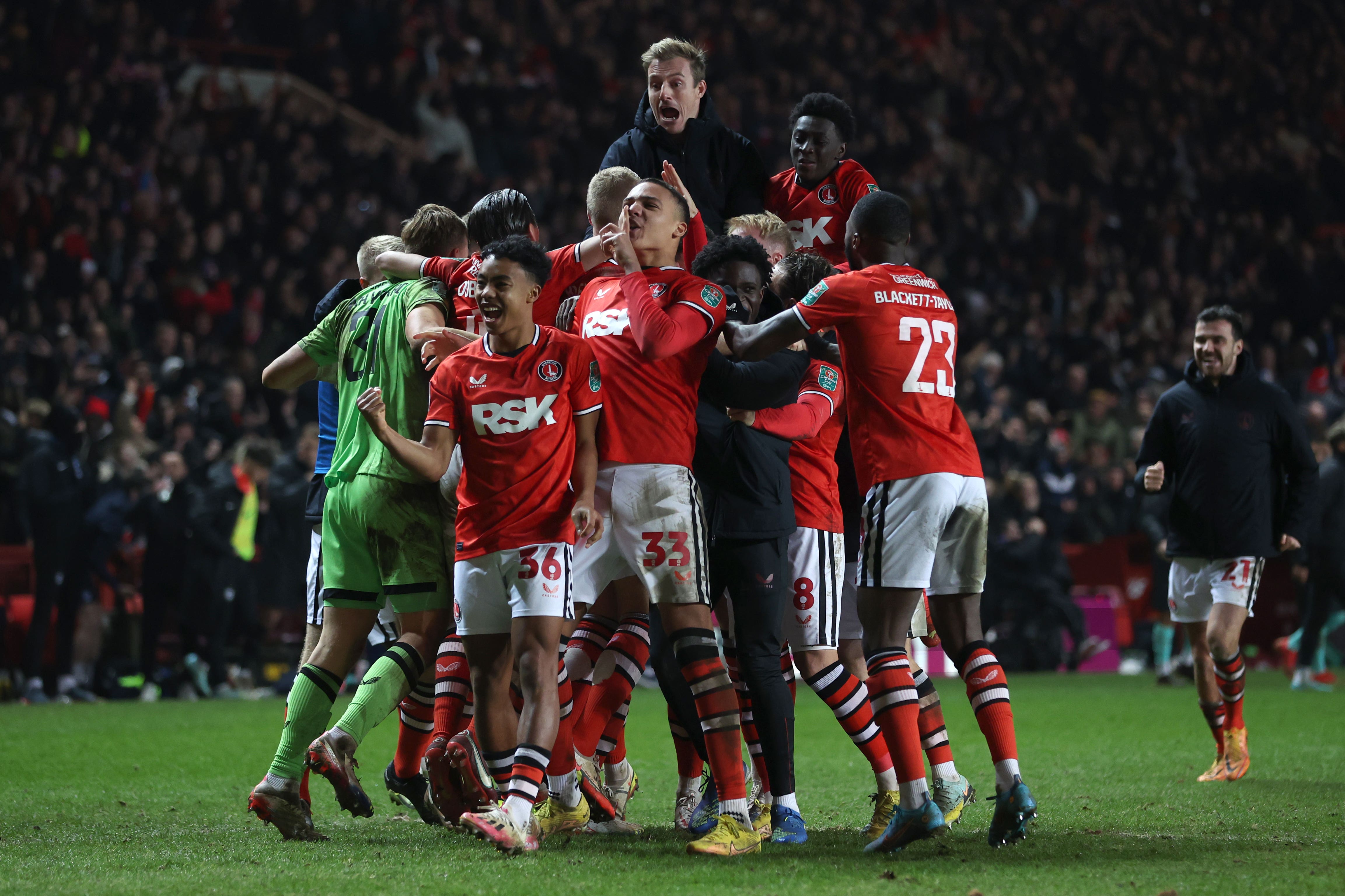 Charlton stunned Brighton (Steven Paston/PA)