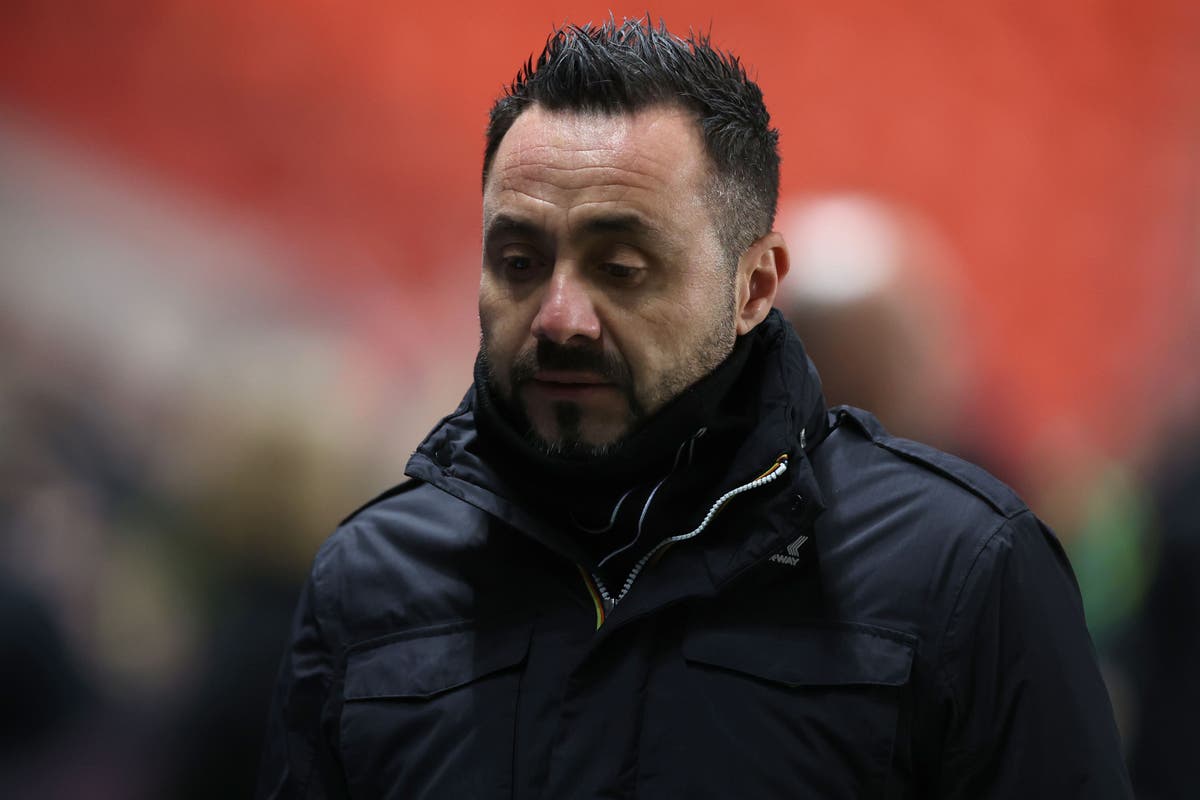 Roberto De Zerbi says sorry to Brighton fans after shock Carabao Cup exit