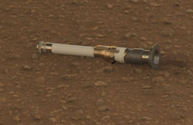 <p>Nasa’s Perseverance rover drops first sample tube on Mars for return mission</p>