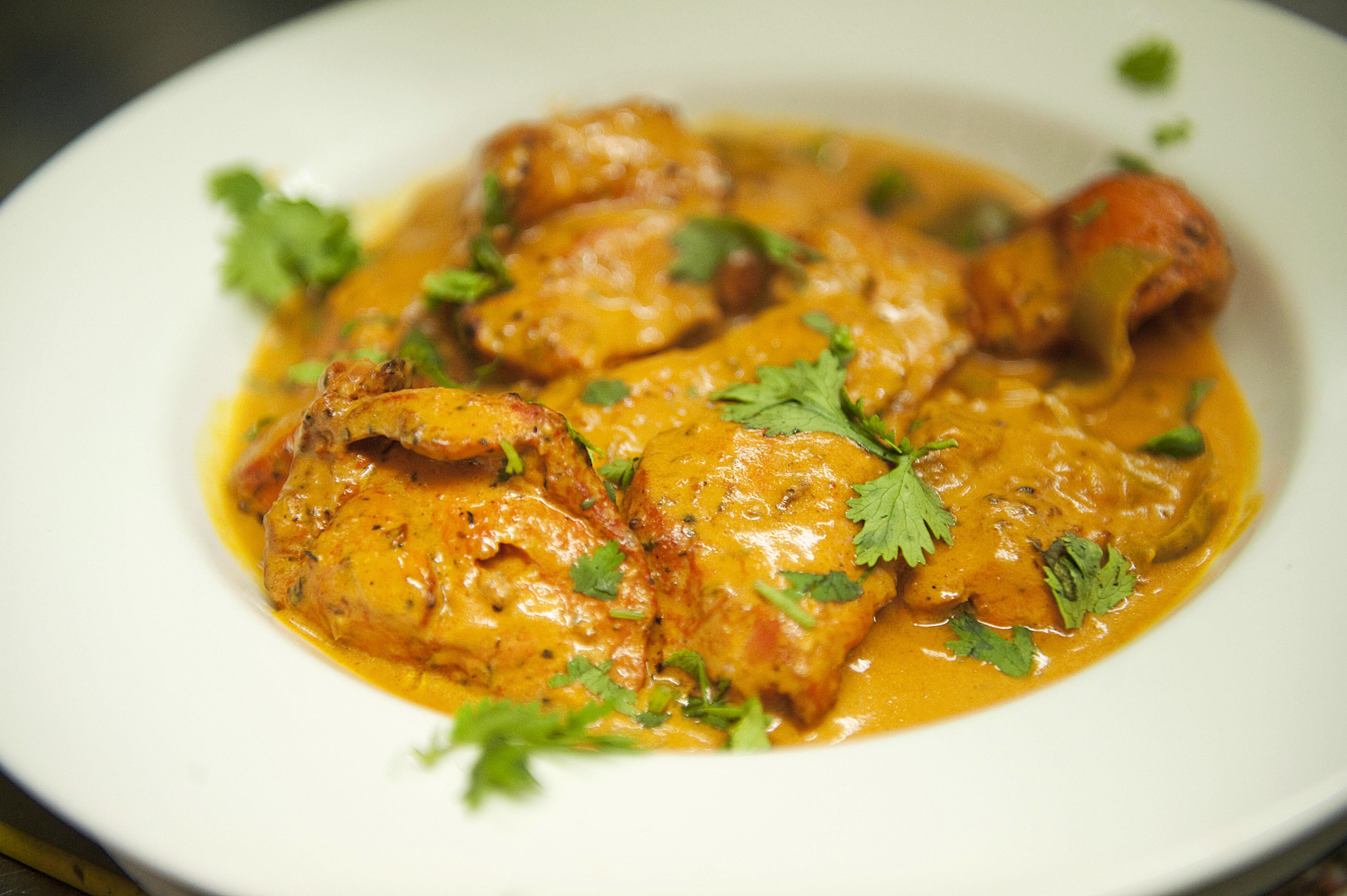 A plate of chicken tikka masala pictured at Glasgow’s Shish Mahal restaurant