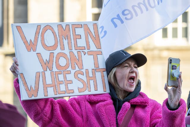 Consideration of the Bill has sparked protest outside Parliament (PA)