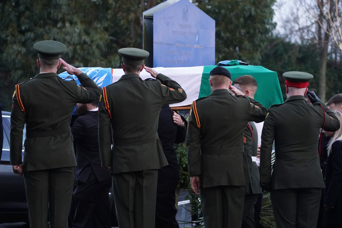 Irish peacekeeping soldier killed in Lebanon a ‘national hero’, funeral hears