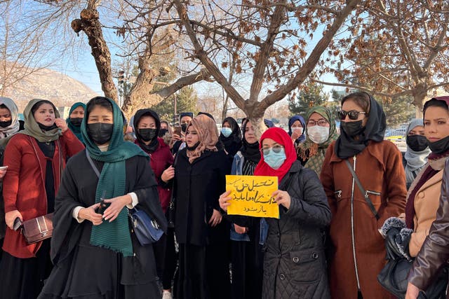 <p>Afghanistan Protest Education</p>