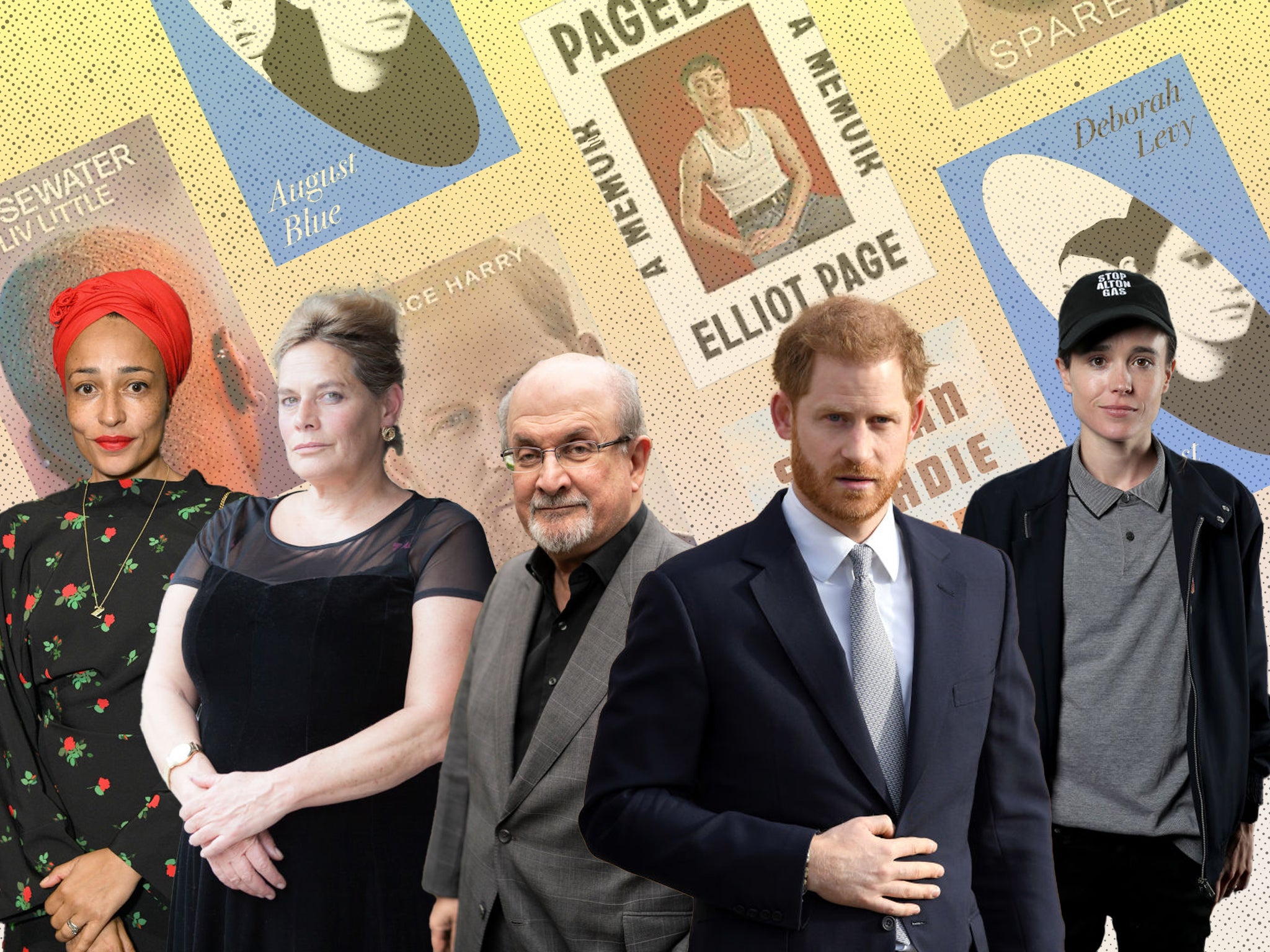 Zadie Smith, Deborah Levy, Salman Rushdie, Prince Harry and Elliot Page will all release books in 2023