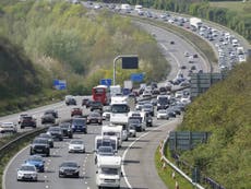 Train strikes: AA warns of traffic nightmare as rail passengers switch to roads – live